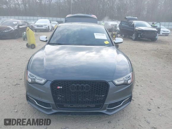 2015 Audi S5 Premium Plus with VIN WAUCGAFR7FA005913, listed as a IAAI auction lot 41542991 with 108,731 mi miles. Bid and sale history available at carsss.com. Image 12.