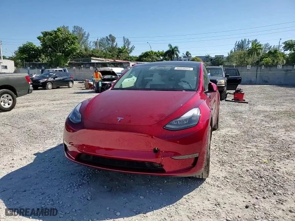 2024 Tesla Model Y with VIN 7SAYGDED0RF169437, listed as a Copart auction lot 46926555 with 1,434 mi miles and Salvage Title. Bid and sale history available at carsss.com. Image 14.