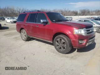 2015 Ford Expedition Platinum with VIN 1FMJU1LT7FEF17789, listed as a Copart auction lot 38524543 with Not provided miles and Salvage title. Bid and sale history available at DreamBid. Image 4.
