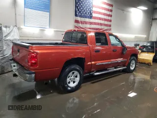 2008 Dodge Dakota Laramie with VIN 1D7HW58N58S613008, listed as a Copart auction lot 48866005 with 197,542 mi miles and Salvage Title. Bid and sale history available at carsss.com. Image 3.