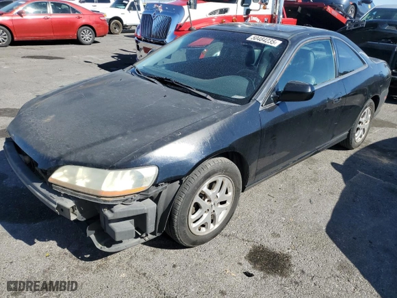 2001 Honda Accord Cpe EX w/Leather with VIN 1HGCG22511A005024, listed as a Copart auction lot 50484235 with 254,832 mi miles and Salvage Title. Bid and sale history available at carsss.com. Image 1.