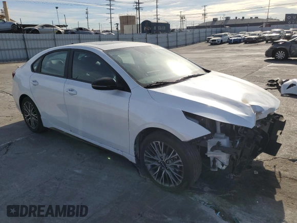 2023 Kia Forte GT-Line with VIN 3KPF54AD2PE672695, listed as a Copart auction lot 42388975 with 22,351 mi miles and Salvage Title. Bid and sale history available at carsss.com. Image 4.
