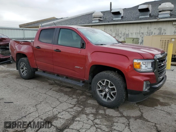 2021 GMC Canyon 4WD AT4 w/Cloth with VIN 1GTG6FENXM1185842, listed as a Copart auction lot 52574755 with 47,322 mi miles and Salvage Title. Bid and sale history available at carsss.com. Image 4.