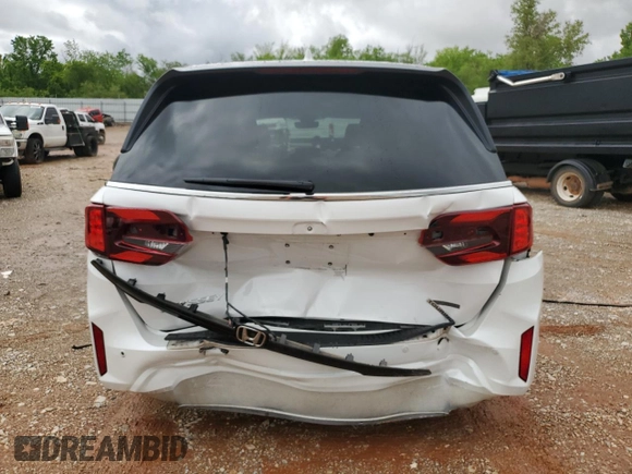 2025 Honda Odyssey Touring with VIN 5FNRL6H8XSB039033, listed as a Copart auction lot 56111255 with 4,842 mi miles and Salvage title. Bid and sale history available at DreamBid. Image 6.
