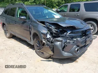2025 Subaru Outback Onyx с VIN 4S4BTALC5S3156432, выставлен на аукционе IAAI как лот 42728214 с пробегом 11 639 миль миль и . История ставок и продаж доступна на DreamBid. Изображение 1.