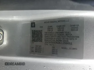2019 Chevrolet Colorado 2WD Work Truck with VIN 1GCHSBEN2K1259051, listed as a Copart auction lot 42630605 with 73,755 mi miles and Salvage Title. Bid and sale history available at carsss.com. Image 12.