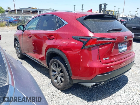 2020 Lexus NX 300 F Sport with VIN JTJSARBZ0L5016337, listed as a IAAI auction lot 42397965 with 45,414 mi miles and . Bid and sale history available at DreamBid. Image 3.