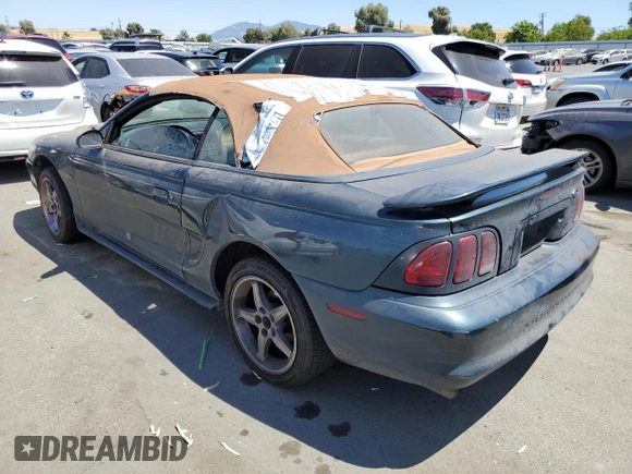 1998 Ford Mustang GT with VIN 1FAFP45X9WF103156, listed as a Copart auction lot 61475414 with 79,714 mi miles and Salvage Title. Bid and sale history available at carsss.com. Image 2.