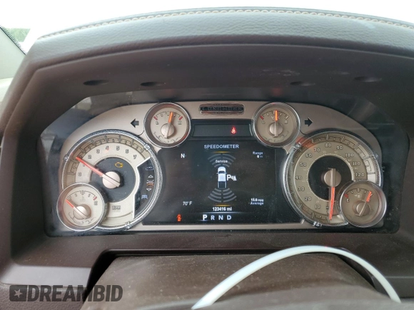 2017 Ram 1500 Longhorn with VIN 1C6RR7PT7HS821030, listed as a Copart auction lot 57826095 with 123,416 mi miles and Clean title. Bid and sale history available at DreamBid. Image 9.