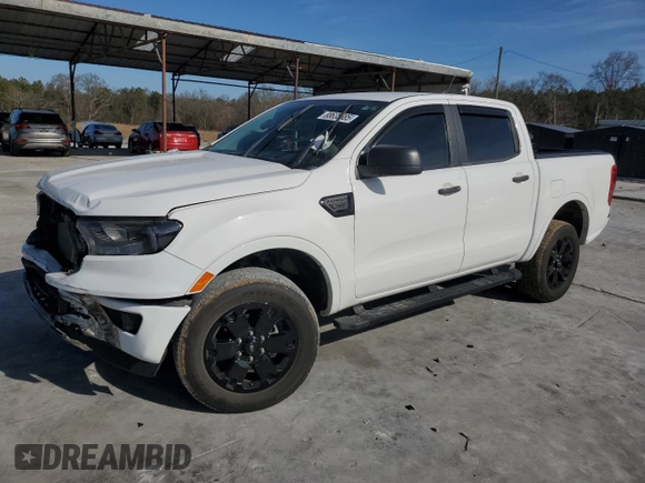 2021 Ford Ranger XL with VIN 1FTER4EHXMLD64674, listed as a Copart auction lot 88635385 with 42,582 mi miles and Salvage Title. Bid and sale history available at DreamBid. Image 1.