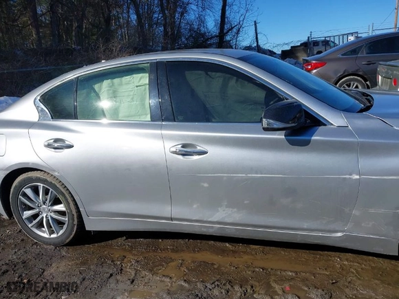 2017 Infiniti Q50 3.0t Premium with VIN JN1EV7AP3HM734280, listed as a IAAI auction lot 41607757 with 50,435 mi miles. Bid and sale history available at carsss.com. Image 13.