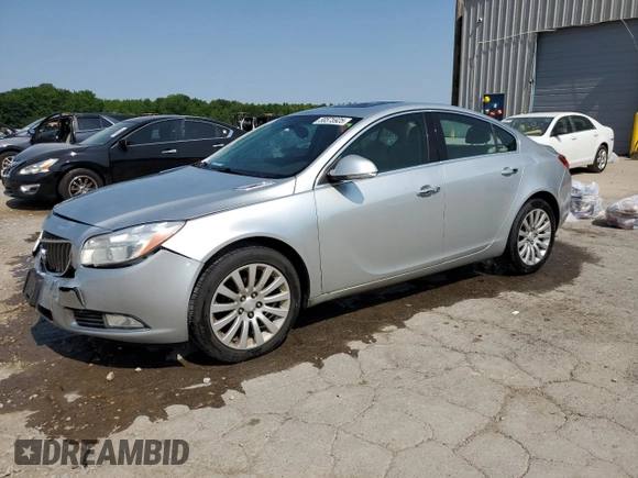 2012 Buick Regal Premium 1 with VIN 2G4GS5EK6C9135618, listed as a Copart auction lot 58575925 with 167,706 mi miles and Salvage title. Bid and sale history available at DreamBid. Image 1.