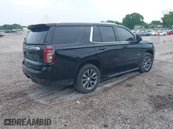 2023 Chevrolet Tahoe LT with VIN 1GNSKNKD6PR497553, listed as a IAAI auction lot 42180897 with Not provided miles and . Bid and sale history available at DreamBid. Image 4.