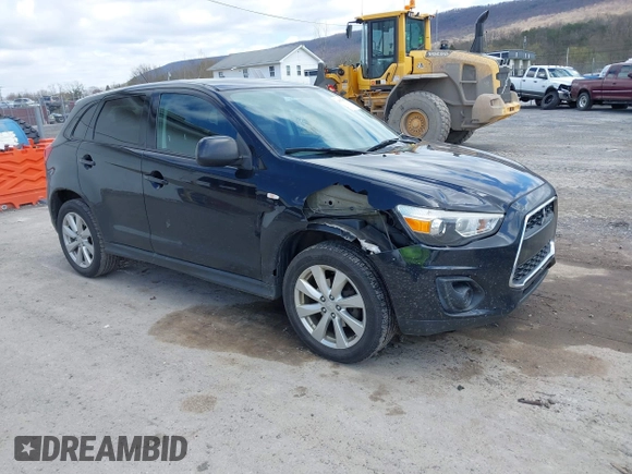 2015 Mitsubishi Outlander Sport ES with VIN 4A4AP3AU4FE051458, listed as a IAAI auction lot 41978073 with 145,305 mi miles. Bid and sale history available at carsss.com. Image 1.