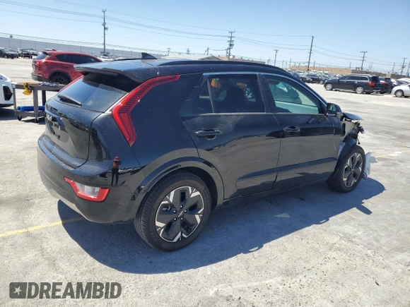 2023 Kia Niro Wind with VIN KNDCR3L15P5025823, listed as a Copart auction lot 50374514 with 37,647 mi miles and Salvage Title. Bid and sale history available at DreamBid. Image 3.