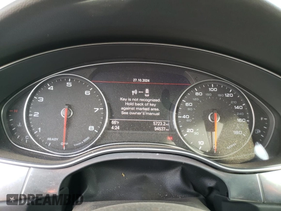 2017 Audi A6 Premium with VIN WAUF8AFC2HN059587, listed as a Copart auction lot 77209814 with 94,537 mi miles and Salvage Title. Bid and sale history available at carsss.com. Image 9.