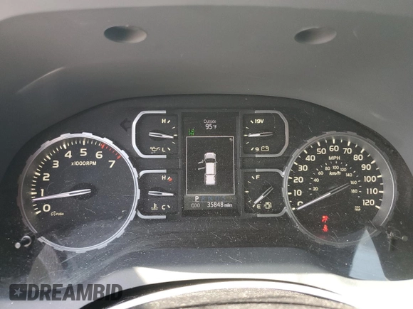 2019 Toyota Tundra 2WD SR with VIN 5TFRY5F12KX255451, listed as a Copart auction lot 65148134 with 35,848 mi miles and Salvage Title. Bid and sale history available at carsss.com. Image 9.