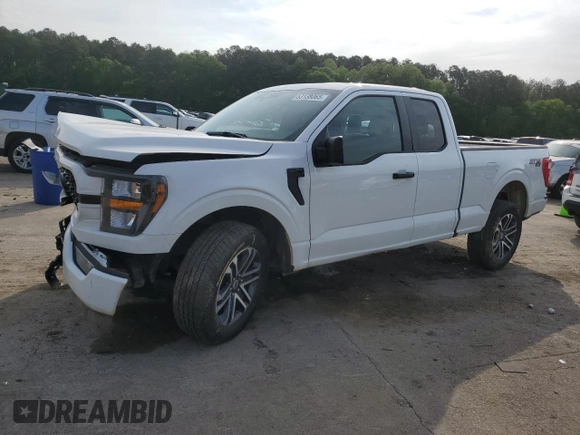 2023 Ford F-150 XL with VIN 1FTEX1EP8PKF69707, listed as a Copart auction lot 53138065 with 18,816 mi miles and Salvage title. Bid and sale history available at DreamBid. Image 1.