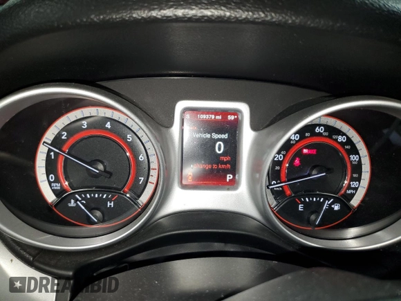 2019 Dodge Journey GT with VIN 3C4PDDEG6KT784450, listed as a Copart auction lot 55505705 with 109,379 mi miles and Salvage title. Bid and sale history available at DreamBid. Image 9.
