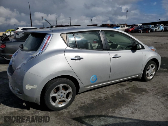 2011 Nissan LEAF SL-e with VIN JN1AZ0CP5BT008683, listed as a Copart auction lot 48921465 with 63,355 mi miles and Clean Title. Bid and sale history available at carsss.com. Image 3.