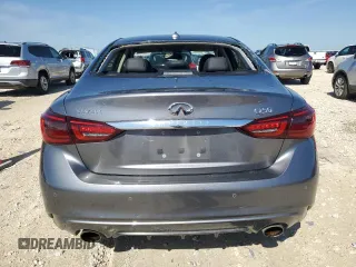 2021 Infiniti Q50 Luxe with VIN JN1EV7BP5MM702973, listed as a Copart auction lot 53355165 with 54,114 mi miles and Clean title. Bid and sale history available at DreamBid. Image 6.