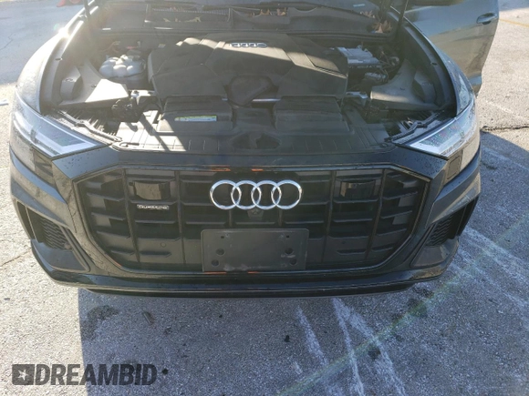 2019 Audi Q8 Premium Plus with VIN WA1EVAF15KD025205, listed as a Copart auction lot 84956594 with 0 mi miles and Salvage Title. Bid and sale history available at carsss.com. Image 12.