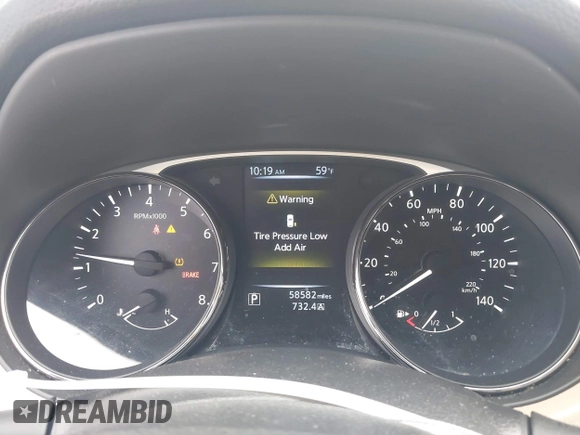 2016 Nissan Rogue S with VIN JN8AT2MT8GW010699, listed as a IAAI auction lot 41706235 with 58,582 mi miles. Bid and sale history available at carsss.com. Image 7.