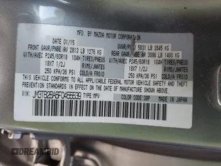 2015 Mazda CX-9 Sport with VIN JM3TB2BA6F0455539, listed as a IAAI auction lot 41839466 with 143,667 mi miles and . Bid and sale history available at carsss.com. Image 9.