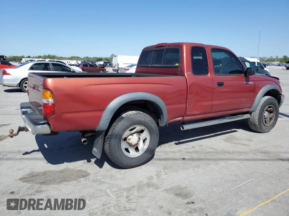 2001 Toyota Tacoma with VIN 5TEWM72NX1Z842202, listed as a Copart auction lot 53111405 with 304,857 mi miles and Salvage title. Bid and sale history available at DreamBid. Image 3.