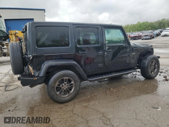 2016 Jeep Wrangler Unlimited 75th Anniversary with VIN 1C4HJWEG3GL198641, listed as a Copart auction lot 55892035 with 128,702 mi miles and Salvage title. Bid and sale history available at DreamBid. Image 3.