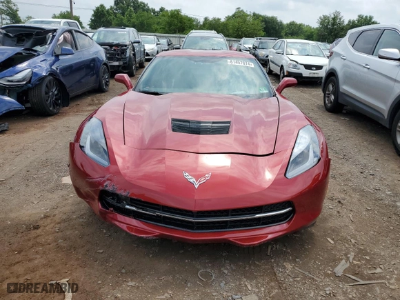 2014 Chevrolet Corvette Stingray 2LT with VIN 1G1YD2D72E5100209, listed as a Copart auction lot 61457074 with NaN miles and Salvage Title. Bid and sale history available at carsss.com. Image 5.