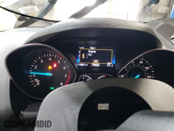2017 Ford Escape Titanium with VIN 1FMCU0J91HUB65876, listed as a Copart auction lot 42052035 with 115,851 mi miles and Salvage Title. Bid and sale history available at carsss.com. Image 9.