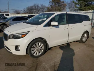 2015 Kia Sedona EX with VIN KNDMC5C11F6046081, listed as a Copart auction lot 48698205 with 197,632 mi miles and Clean Title. Bid and sale history available at carsss.com. Image 1.