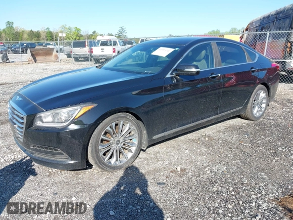2016 Hyundai Genesis 3.8L z VIN KMHGN4JEXGU133770, wystawiony jako IAAI lot #41995242 z przebiegiem 181 715 mil mil oraz . Historia ofert i sprzedaży dostępna na DreamBid. Obrazek 2.