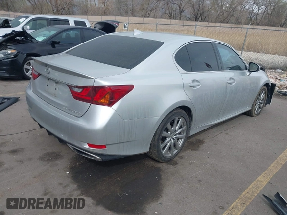 2015 Lexus GS 350 with VIN JTHCE1BL8FA006593, listed as a IAAI auction lot 41949221 with 96,435 mi miles and . Bid and sale history available at DreamBid. Image 4.