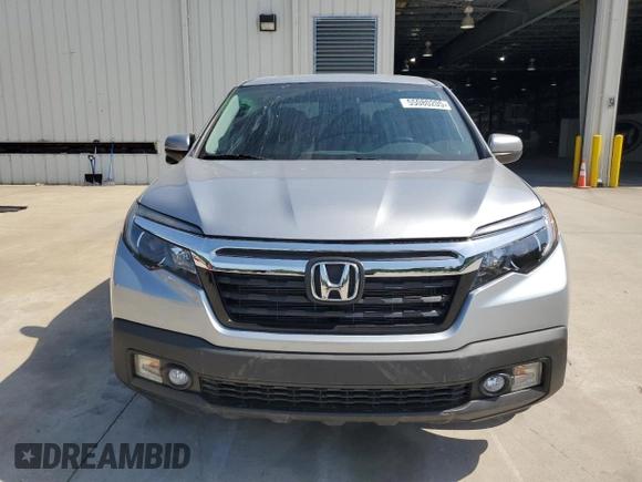 2019 Honda Ridgeline RTL-T with VIN 5FPYK3F67KB031672, listed as a Copart auction lot 55080205 with 106,912 mi miles and Salvage title. Bid and sale history available at DreamBid. Image 5.