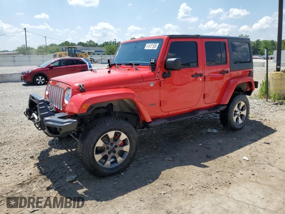 2018 Jeep Wrangler Unlimited Sahara with VIN 1C4BJWEG4JL802145, listed as a Copart auction lot 61931555 with 119,681 mi miles and Salvage title. Bid and sale history available at DreamBid. Image 1.