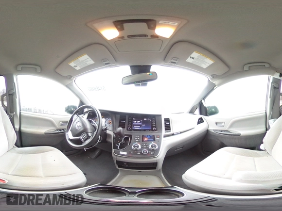 2019 Toyota Sienna LE with VIN 5TDJZ3DC5KS219388, listed as a Copart auction lot 51489465 with 162,353 mi miles and Salvage Title. Bid and sale history available at carsss.com. Image 14.