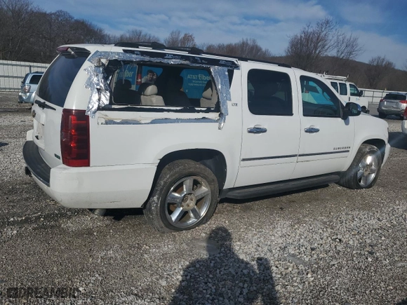 2011 Chevrolet Suburban LTZ with VIN 1GNSKKE33BR127591, listed as a Copart auction lot 45718095 with 166,977 mi miles and Clean Title. Bid and sale history available at carsss.com. Image 3.