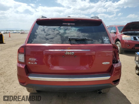 2016 Jeep Compass High Altitude z VIN 1C4NJDEB0GD709535, wystawiony jako Copart lot #61741985 z przebiegiem 80 924 mil mil oraz Szkoda całkowita • Salvage title. Historia ofert i sprzedaży dostępna na DreamBid. Obrazek 6.