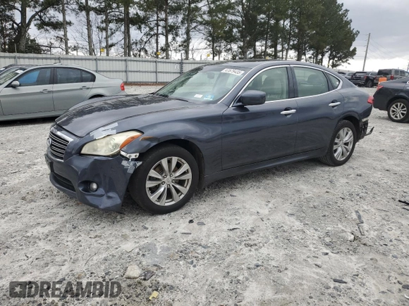 2011 Infiniti M with VIN JN1BY1AR6BM375779, listed as a Copart auction lot 47879435 with 245,770 mi miles and Salvage Title. Bid and sale history available at DreamBid. Image 1.