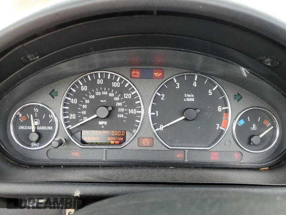 2000 BMW Z3 2.5L with VIN WBACH9349YLF88760, listed as a Copart auction lot 58447054 with 241,754 mi miles and Salvage Title. Bid and sale history available at carsss.com. Image 9.