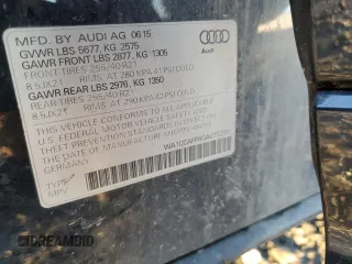 2016 Audi SQ5 Premium Plus with VIN WA1CCAFP8GA015231, listed as a Copart auction lot 88359215 with 128,594 mi miles and Salvage Title. Bid and sale history available at carsss.com. Image 14.