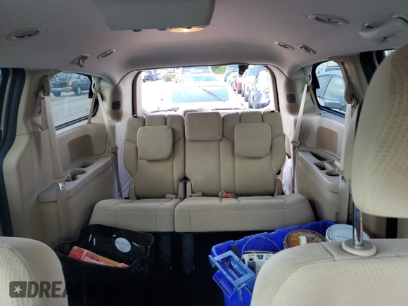 2015 Dodge Grand Caravan SE with VIN 2C4RDGBGXFR613918, listed as a Copart auction lot 75124864 with 27,822 mi miles and Salvage Title. Bid and sale history available at DreamBid. Image 10.
