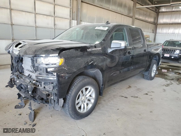 2019 Chevrolet Silverado 1500 LT with VIN 3GCPYDEK2KG212521, listed as a Copart auction lot 46452255 with 69,782 mi miles and Salvage Title. Bid and sale history available at carsss.com. Image 1.