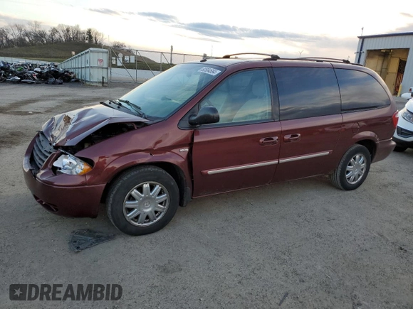 2007 Chrysler Town & Country LWB Touring with VIN 2A4GP54L67R279640, listed as a Copart auction lot 80584684 with 171,028 mi miles and Non Repairable. Bid and sale history available at carsss.com. Image 1.