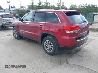 2015 Jeep Grand Cherokee Limited with VIN 1C4RJFBG3FC159426, listed as a IAAI auction lot 41848001 with 135,311 mi miles. Bid and sale history available at carsss.com. Image 3.