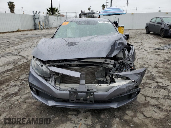 2020 Honda Civic Sedan Sport with VIN 2HGFC2F83LH599147, listed as a Copart auction lot 50555115 with 70,181 mi miles and Salvage Title. Bid and sale history available at carsss.com. Image 5.