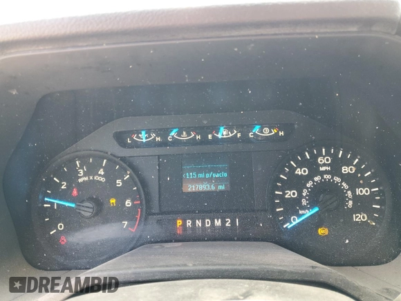 2015 Ford F-150 XL with VIN 1FTEX1CF8FKD38024, listed as a Copart auction lot 50732175 with 217,893 mi miles and Salvage Title. Bid and sale history available at carsss.com. Image 9.