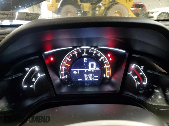 2018 Honda Civic LX with VIN 19XFC2F5XJE204085, listed as a Copart auction lot 51323935 with 164,201 mi miles and Salvage Title. Bid and sale history available at carsss.com. Image 9.